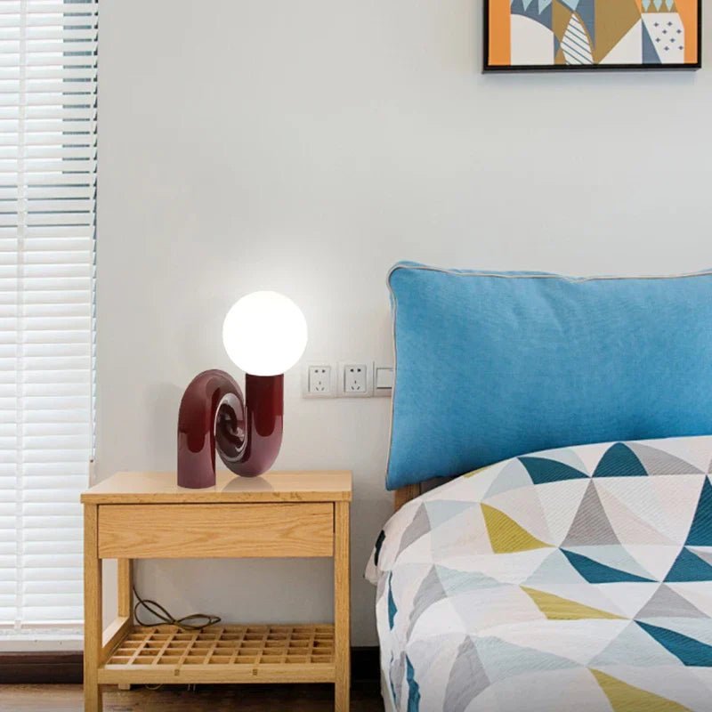 Curved Pipe Nordic Table Lamp - Lattea Global