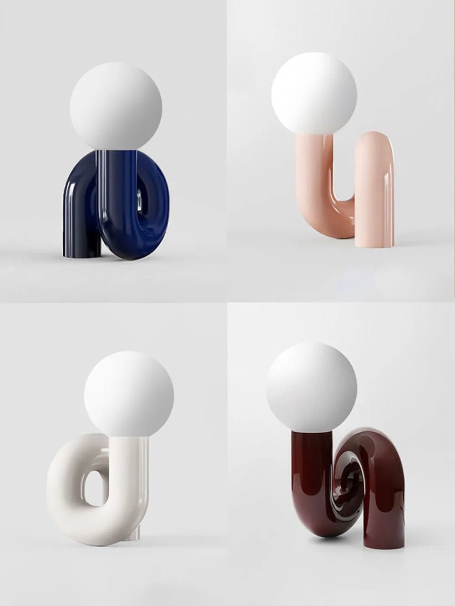 Curved Pipe Nordic Table Lamp - Lattea Global