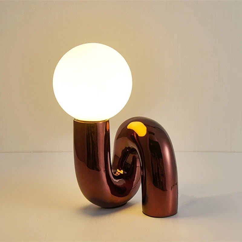 Curved Pipe Nordic Table Lamp - Lattea Global