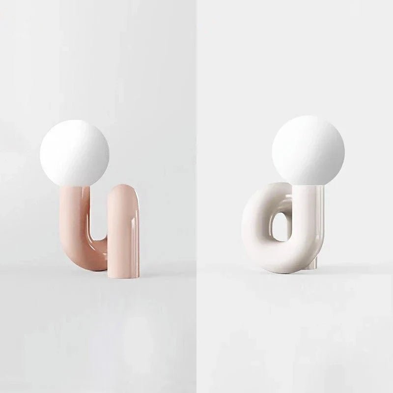 Curved Pipe Nordic Table Lamp - Lattea Global