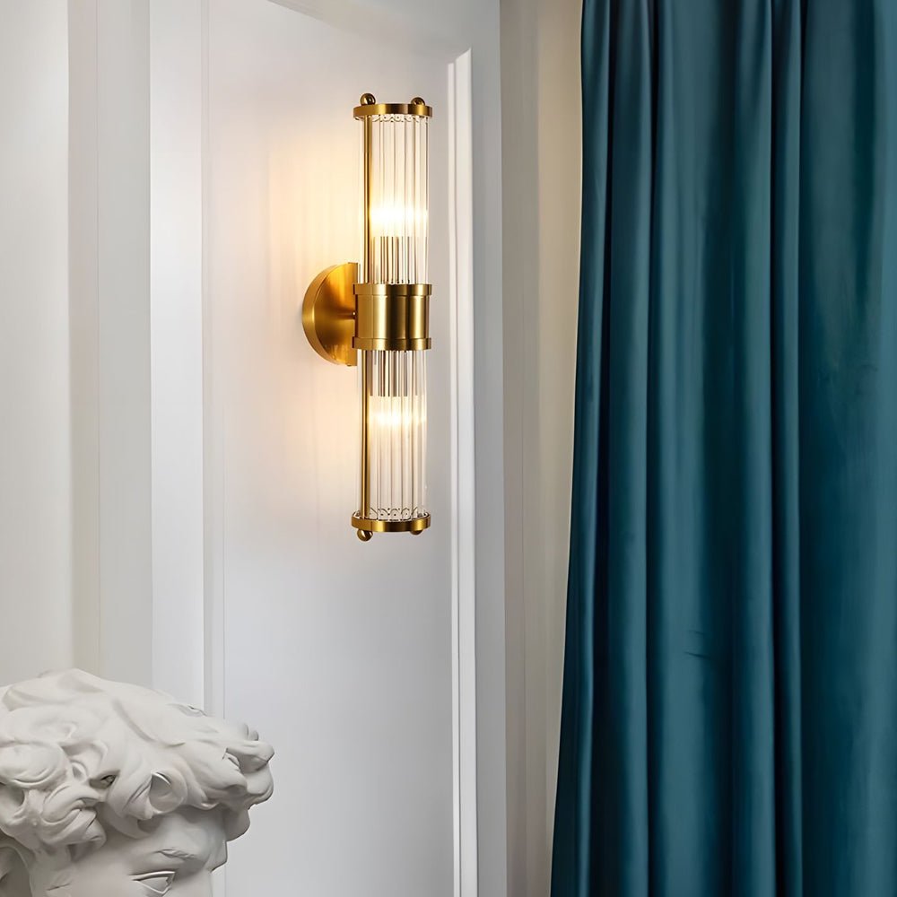 Cylindrical Glass Wall Sconce - Lattea Global