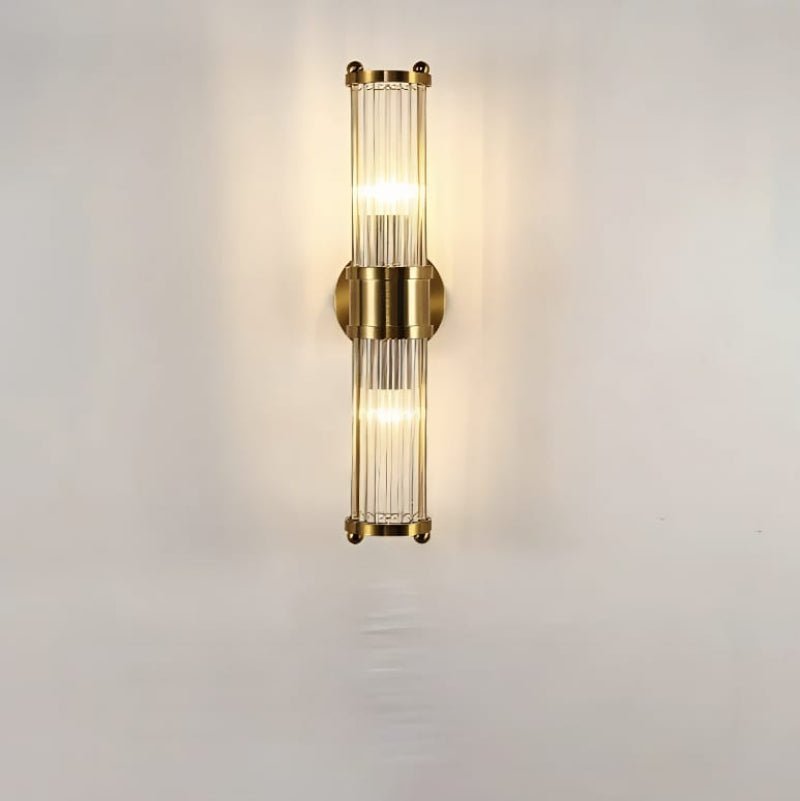 Cylindrical Glass Wall Sconce - Lattea Global