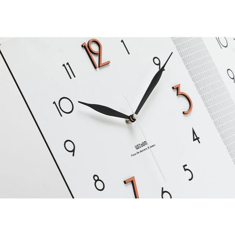 Double - Sided Wooden Corner Wall Clock – Minimalist Design - Lattea Global