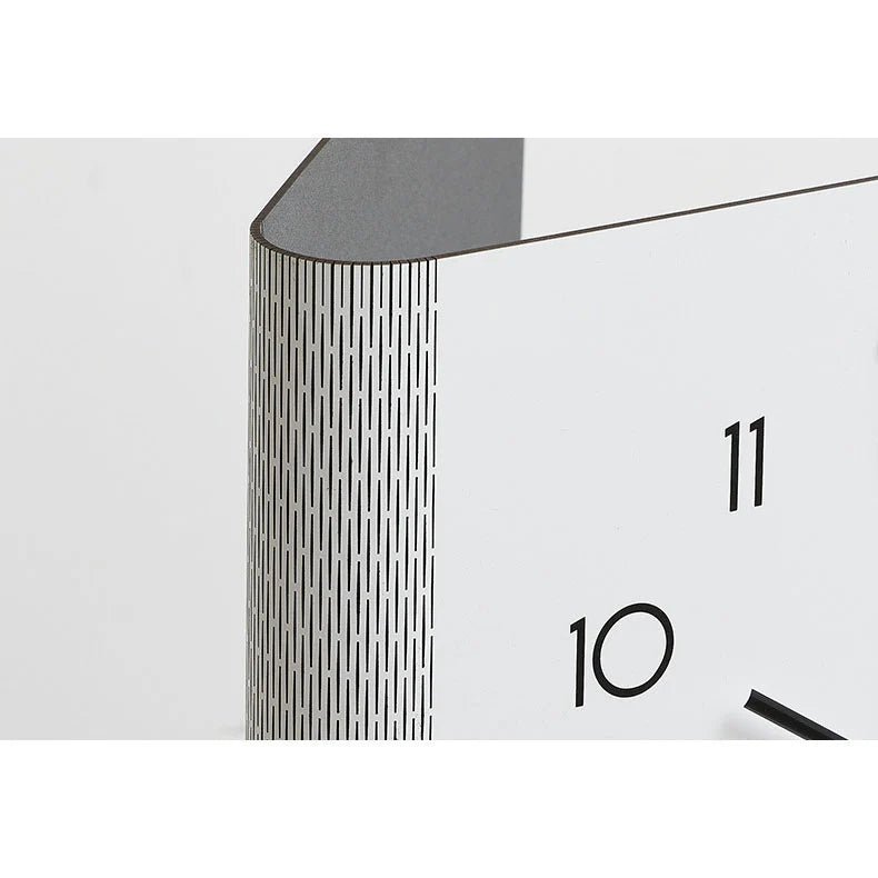 Double - Sided Wooden Corner Wall Clock – Minimalist Design - Lattea Global