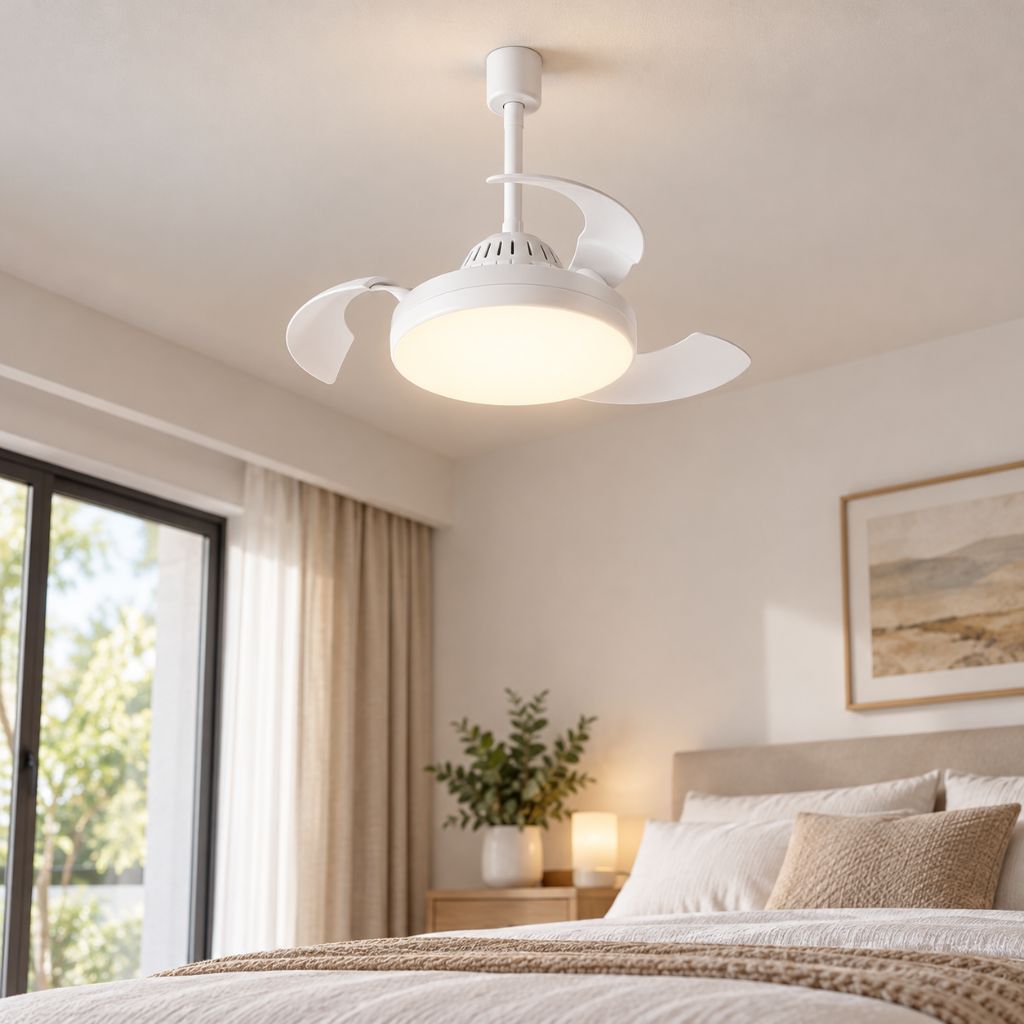 E27 LED Ceiling Fan Light with Remote Control and Timer