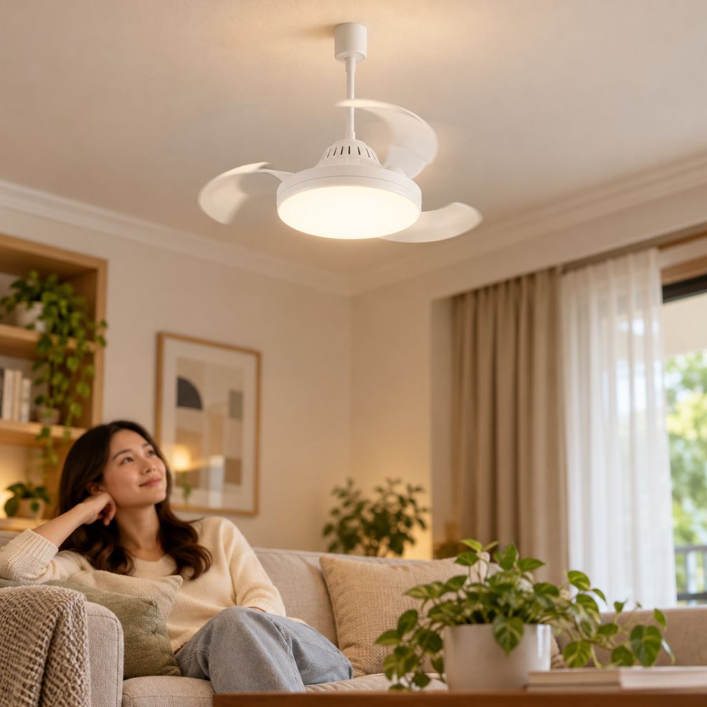 E27 LED Ceiling Fan Light with Remote Control and Timer
