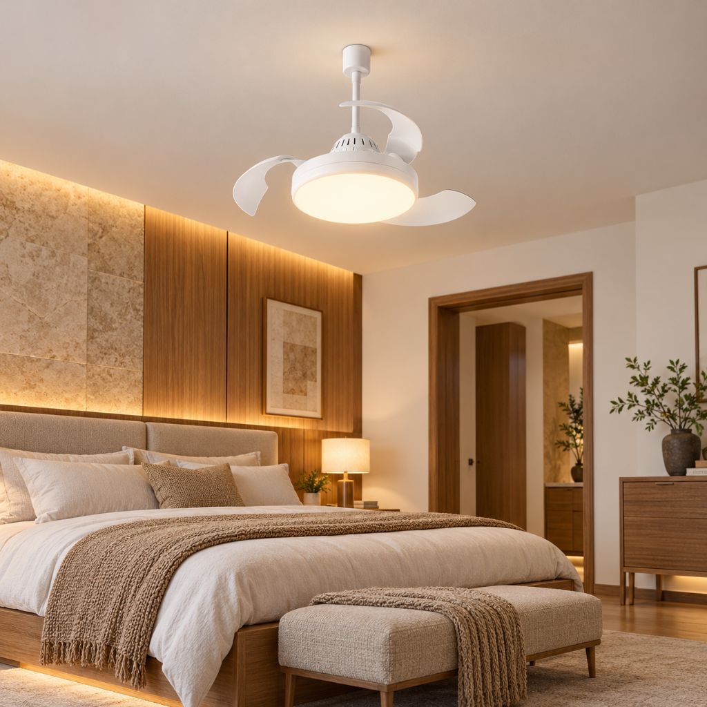 E27 LED Ceiling Fan Light with Remote Control and Timer