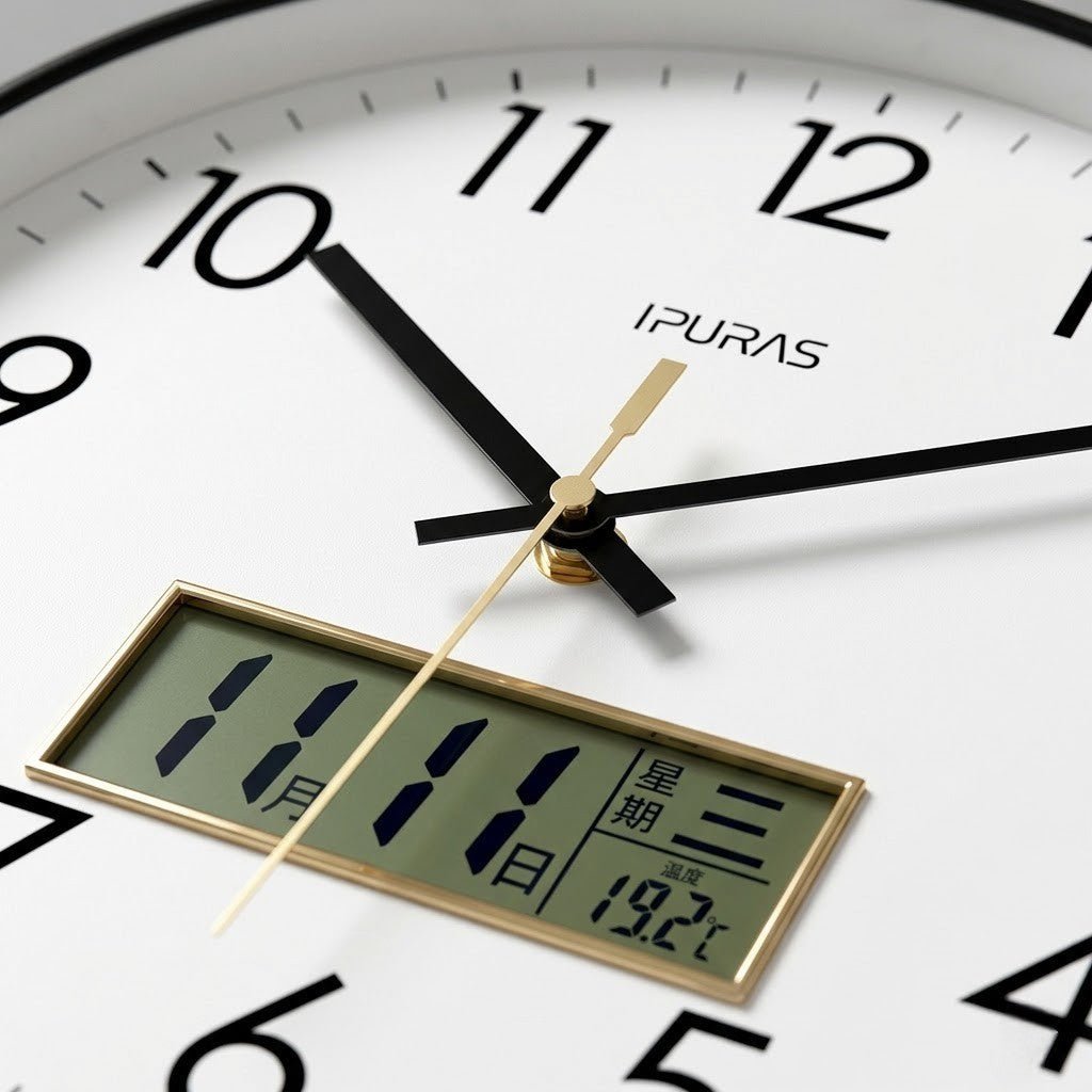 EcoDial Smart Wall Clock with Thermometer - Lattea Global