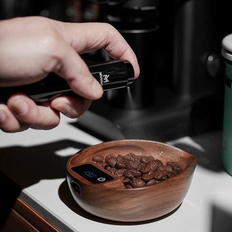 Electronic Wooden Coffee Scale - Leaf Design - Lattea Global