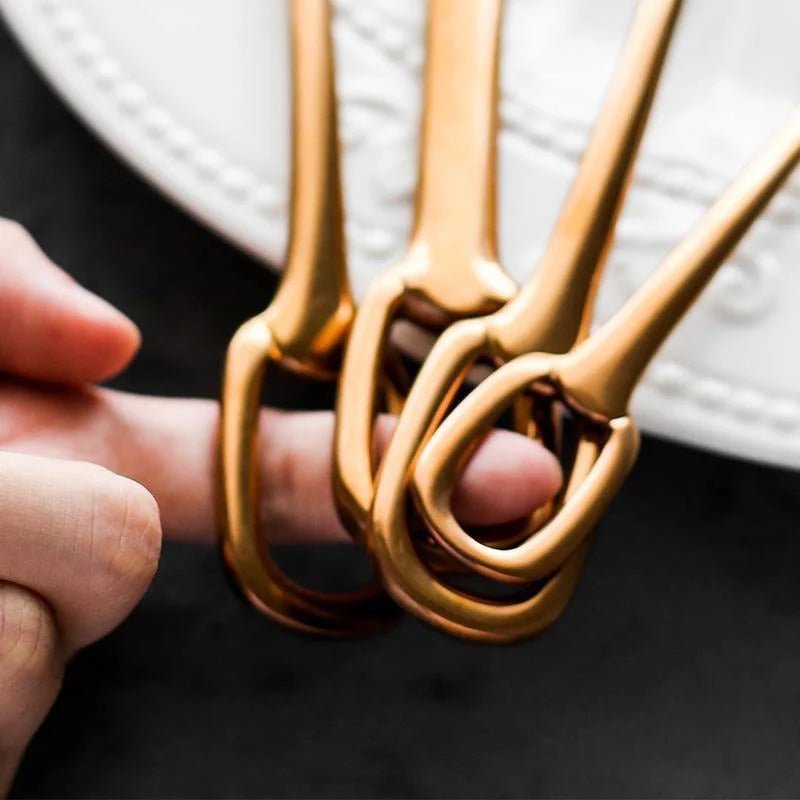 Elegance Ringlet Flatware Set – 18/10 Stainless Steel & Ring Handle - Lattea Global