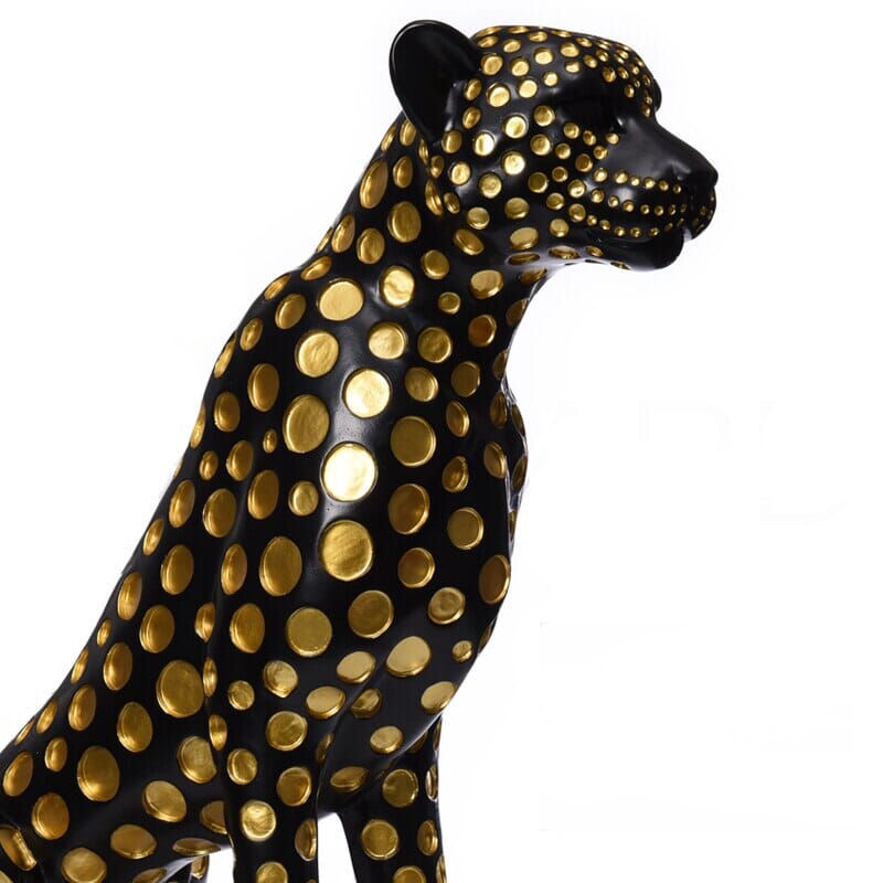 Elegant Leopard Sculpture - Lattea Global
