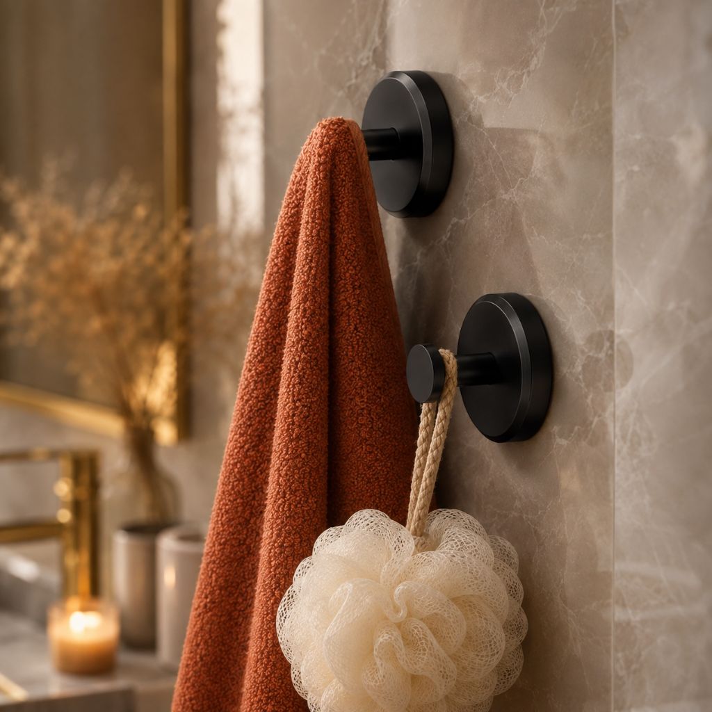 Elevated Suction Wall Hooks | 4-Pack - No-Drill