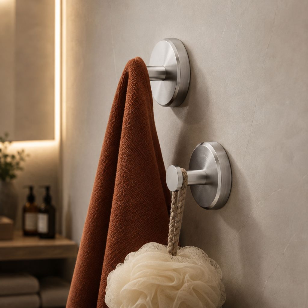 Elevated Suction Wall Hooks | 4-Pack - No-Drill