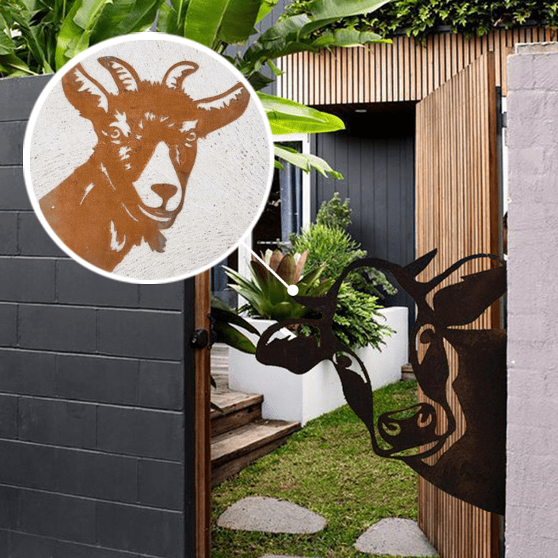 Farm Animal Metal Art - Lattea Global