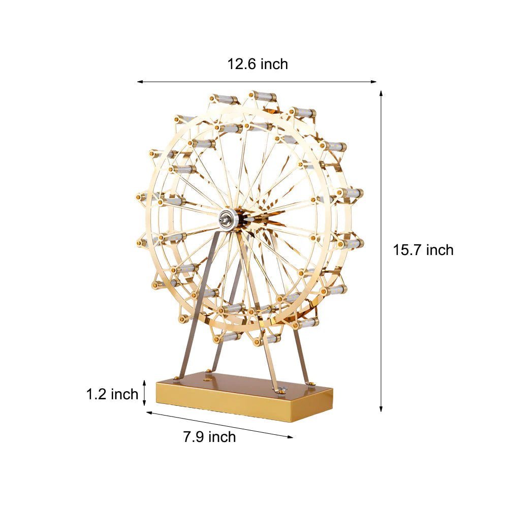 Ferris Wheel Gold Iron Table Lamp - Lattea Global