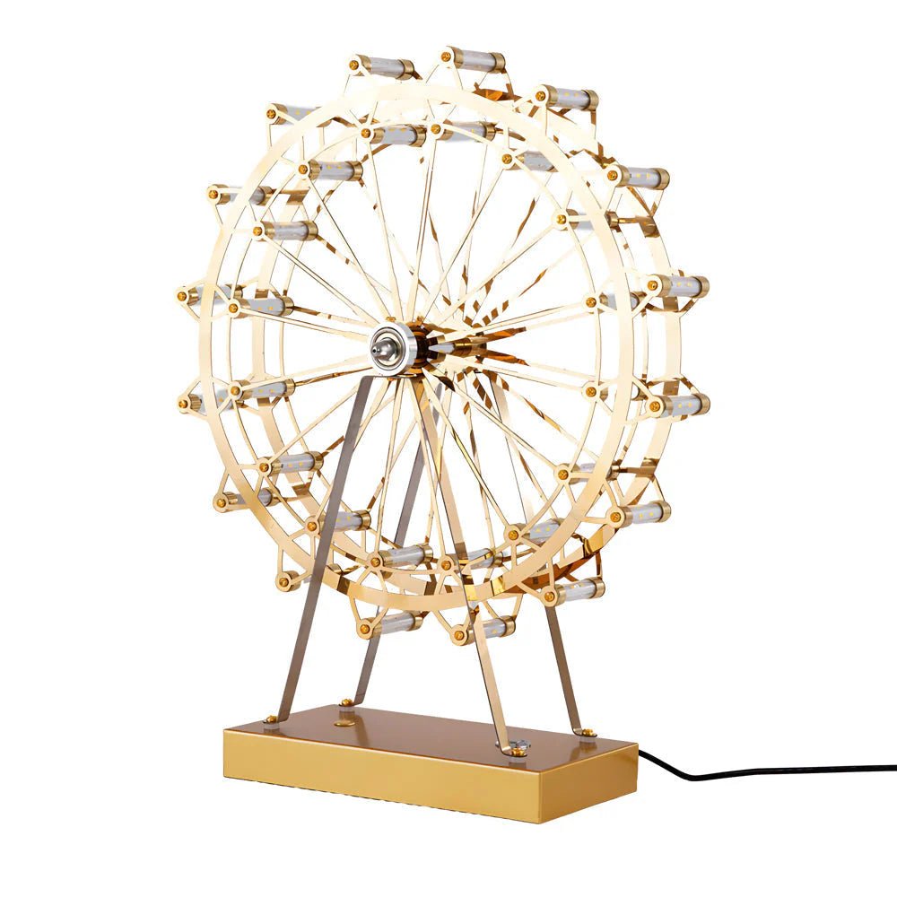 Ferris Wheel Gold Iron Table Lamp - Lattea Global