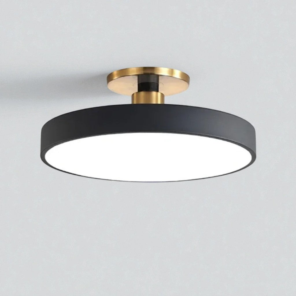 Flush Mount Ceiling Light Fixture with Nordic Round Design