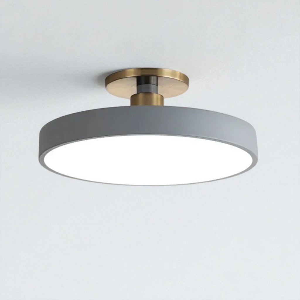 Flush Mount Ceiling Light Fixture with Nordic Round Design