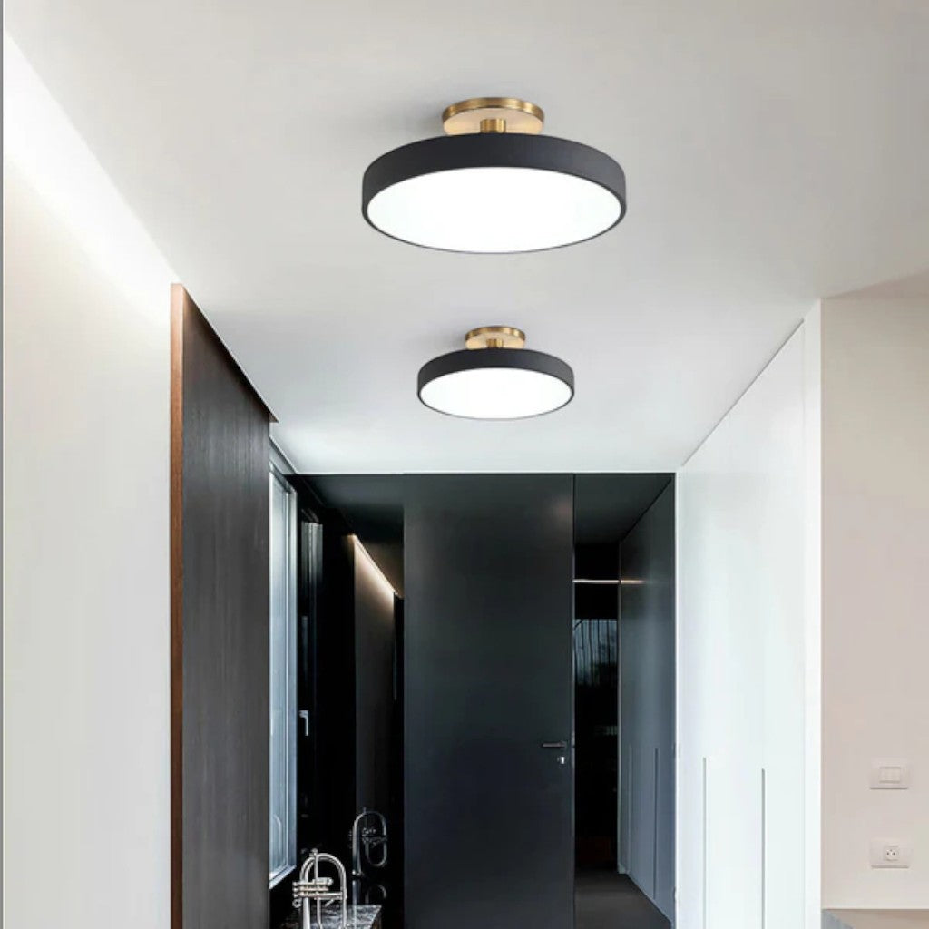 Flush Mount Ceiling Light Fixture with Nordic Round Design