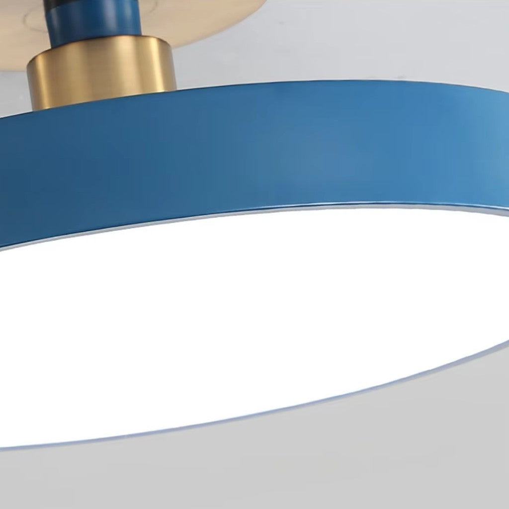 Flush Mount Ceiling Light Fixture with Nordic Round Design