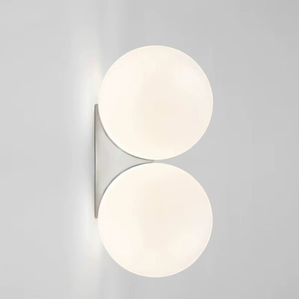 Frosted Glass Ball Wall Light - Japandi Minimalist LED Sconce - Lattea Global