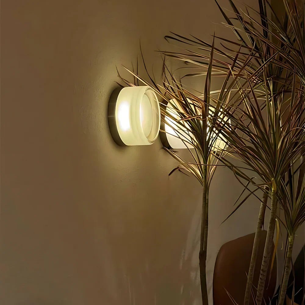 Frosted Glass Wall Sconce - Lattea Global
