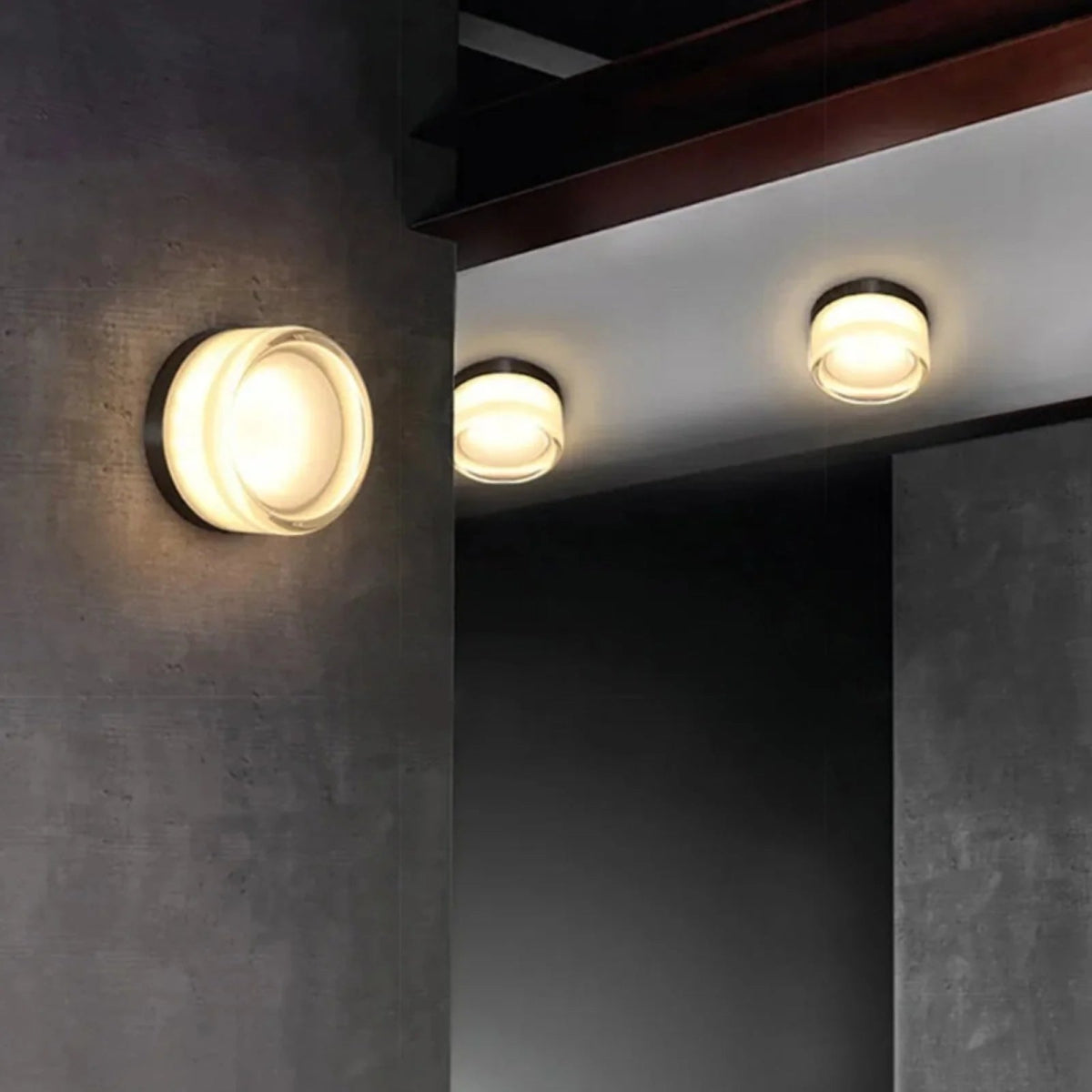 Frosted Glass Wall Sconce - Lattea Global