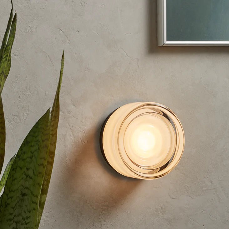 Frosted Glass Wall Sconce - Lattea Global