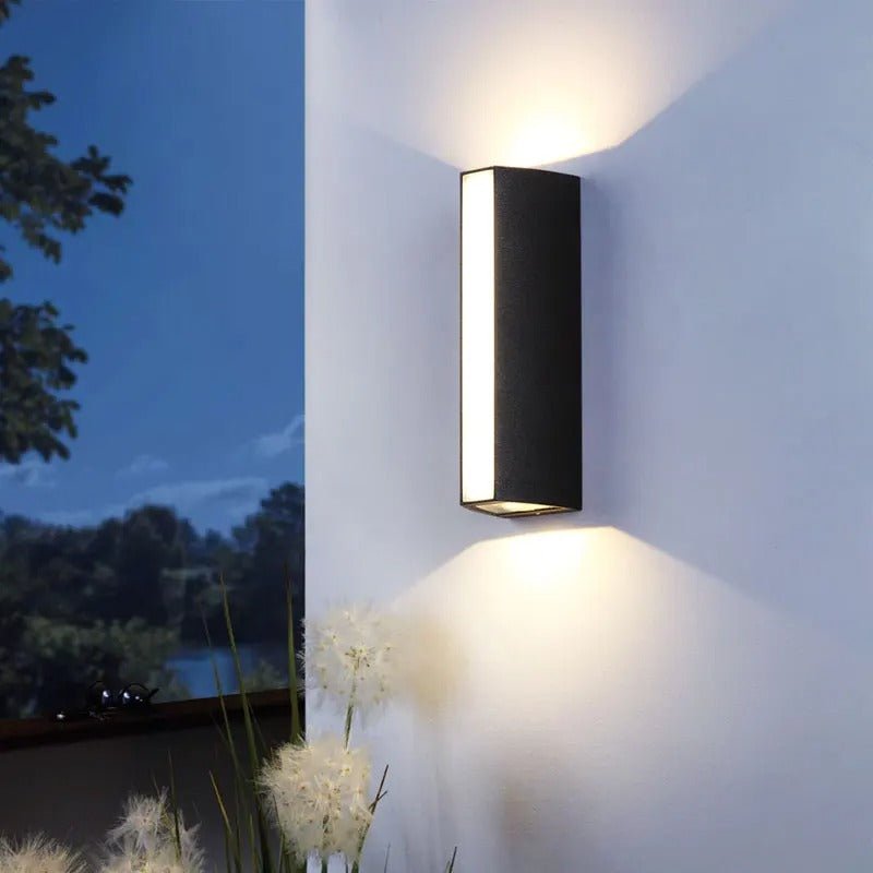 Garden Sconce - Outdoor Up and Down Coastal Wall Light - Lattea Global