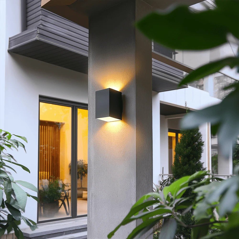 Geometric Black Up Down Wall Light - Lattea Global