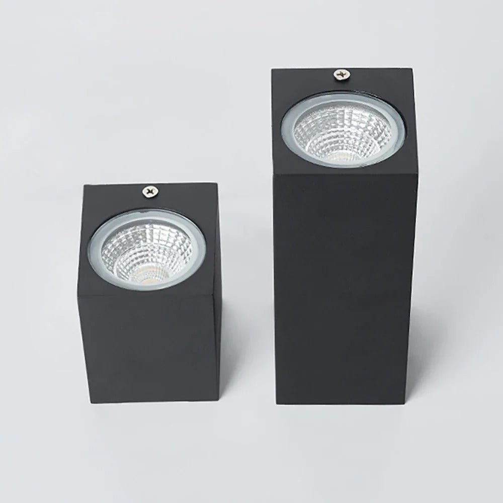 Geometric Black Up Down Wall Light - Lattea Global