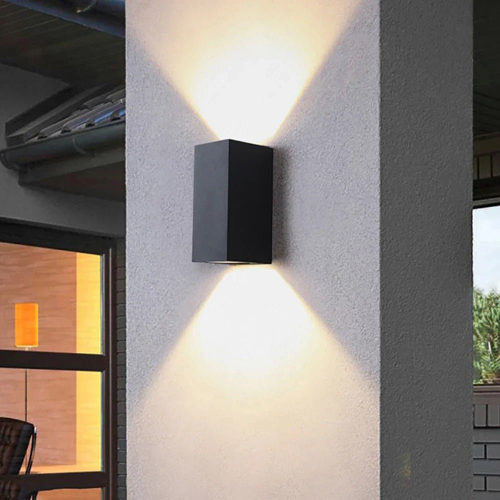 Geometric Black Up Down Wall Light - Lattea Global