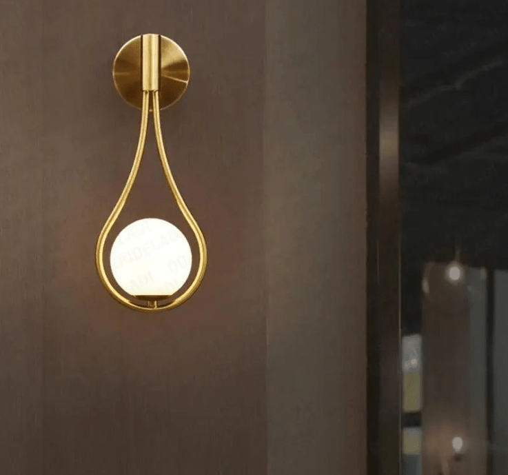 Glass Orb LED Wall Sconce - Lattea Global