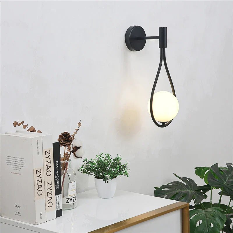 Glass Orb LED Wall Sconce - Lattea Global