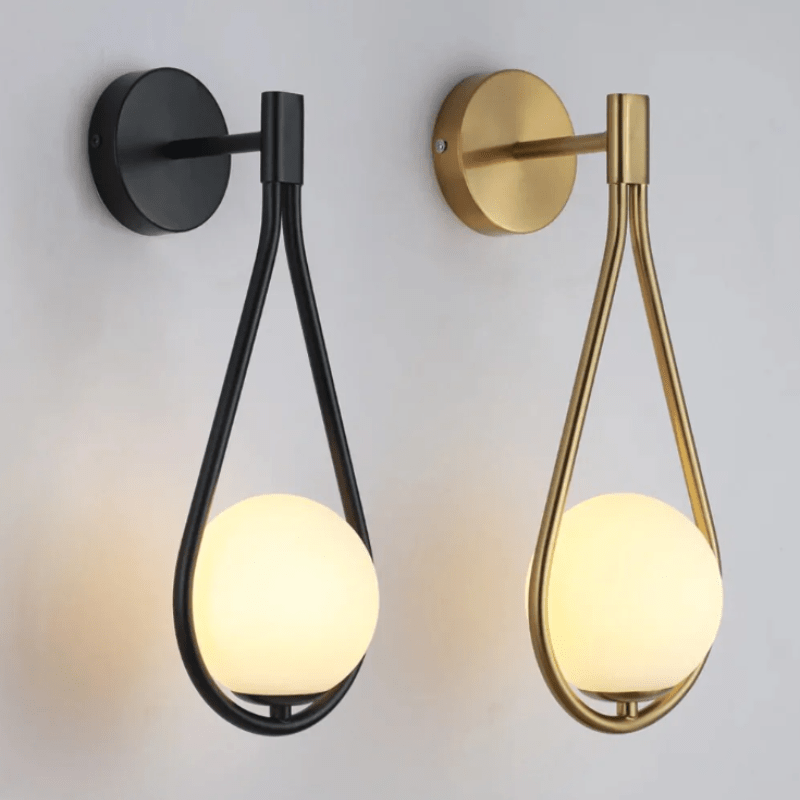 Glass Orb LED Wall Sconce - Lattea Global
