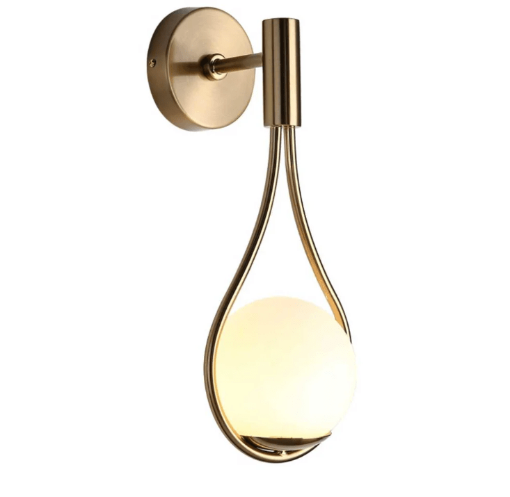 Glass Orb LED Wall Sconce - Lattea Global