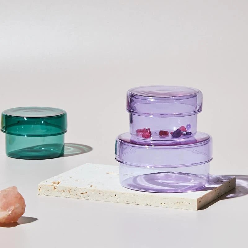 Glass Storage Jars with Lids for Organizing - Lattea Global