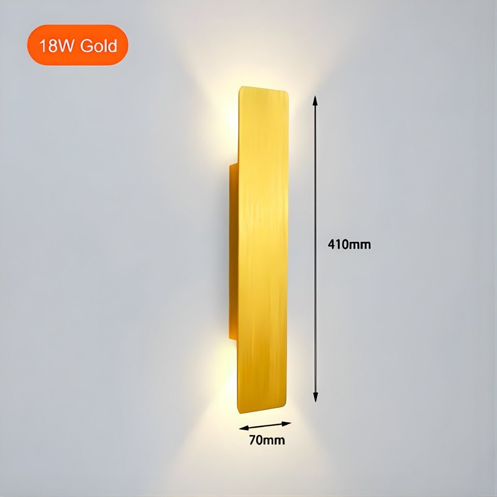 Golden Weatherproof LED Wall Lights - Outdoor Style and Durability