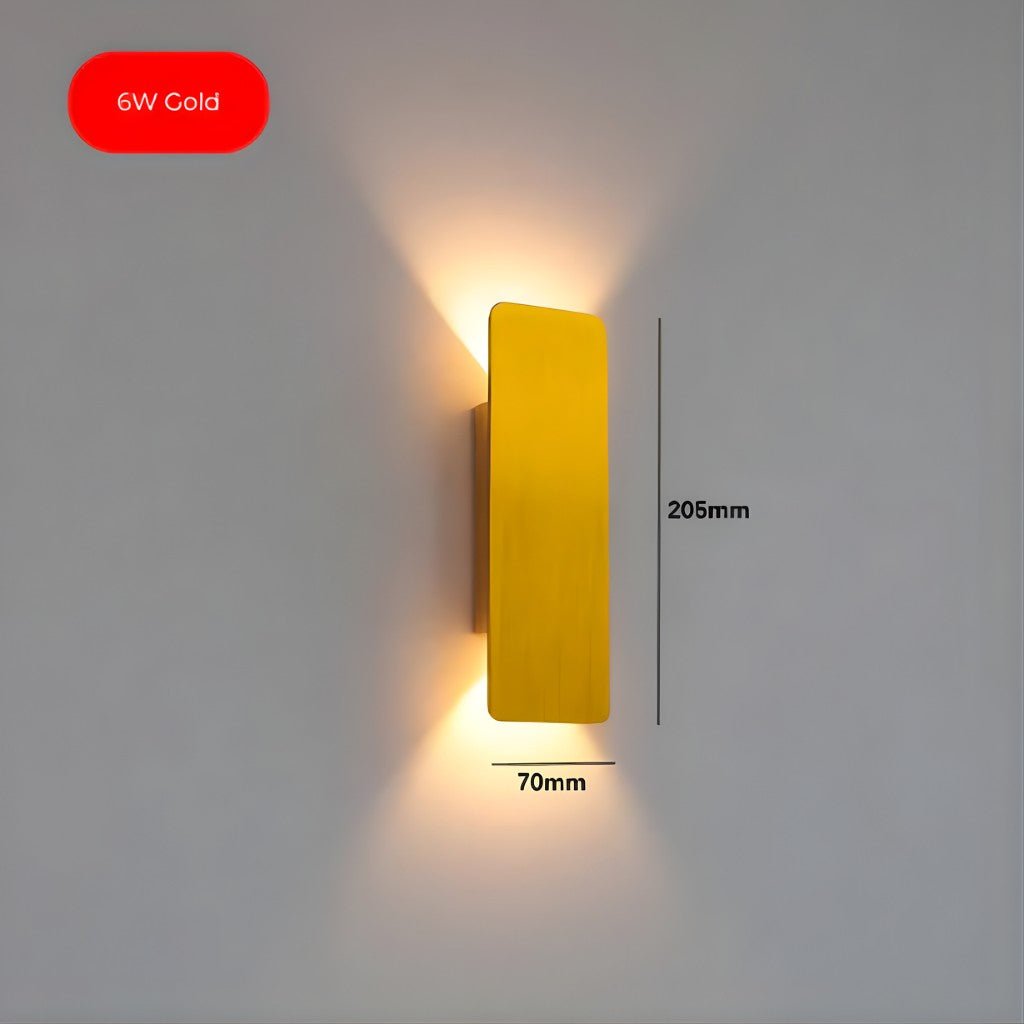 Golden Weatherproof LED Wall Lights - Outdoor Style and Durability