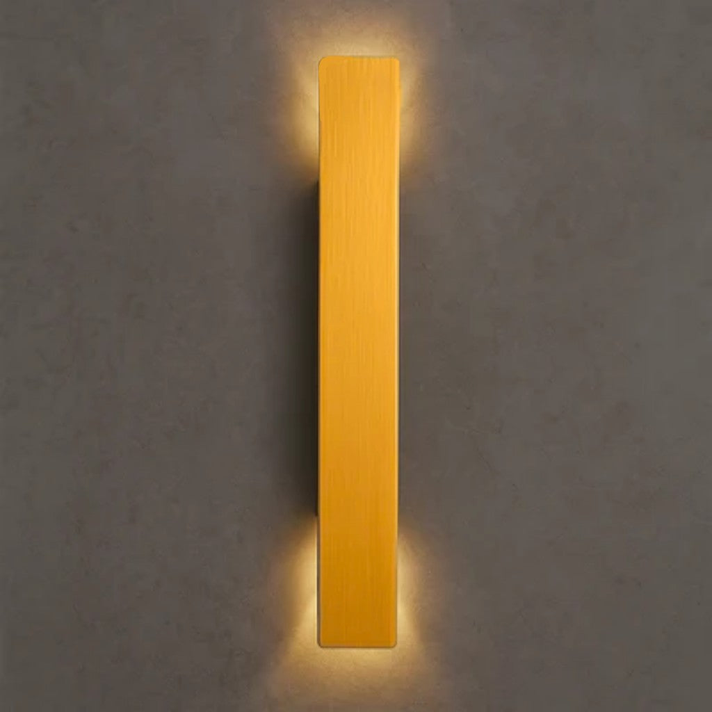 Golden Weatherproof LED Wall Lights - Outdoor Style and Durability