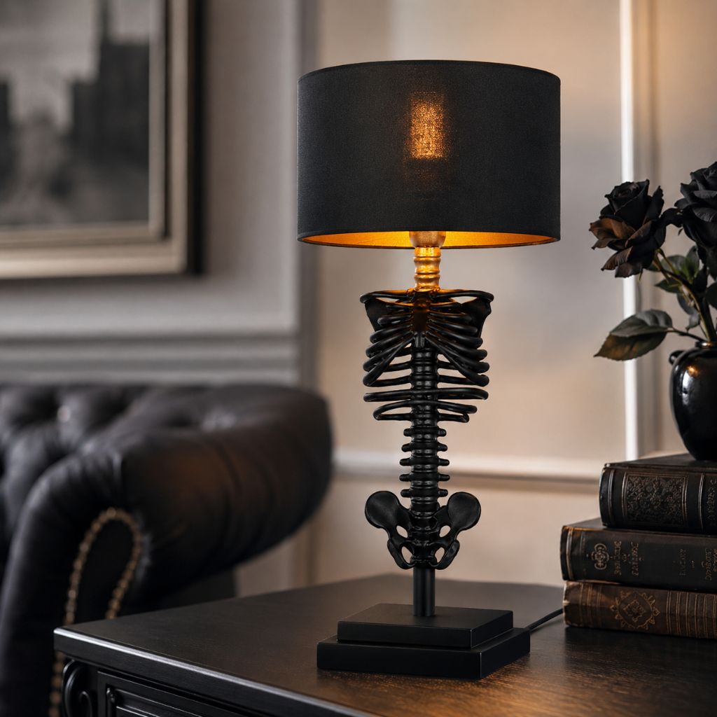 Gothic Skeleton Table Lamp