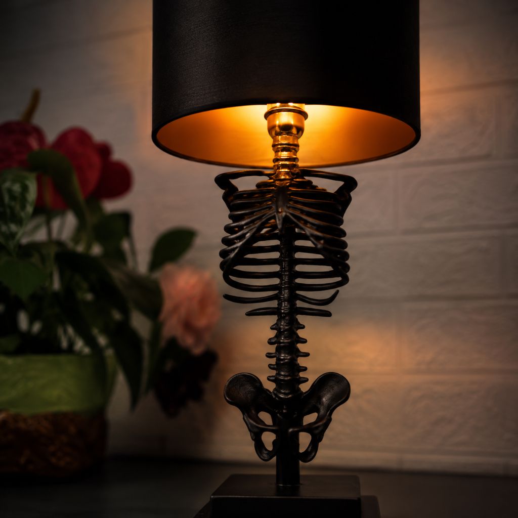 Gothic Skeleton Table Lamp