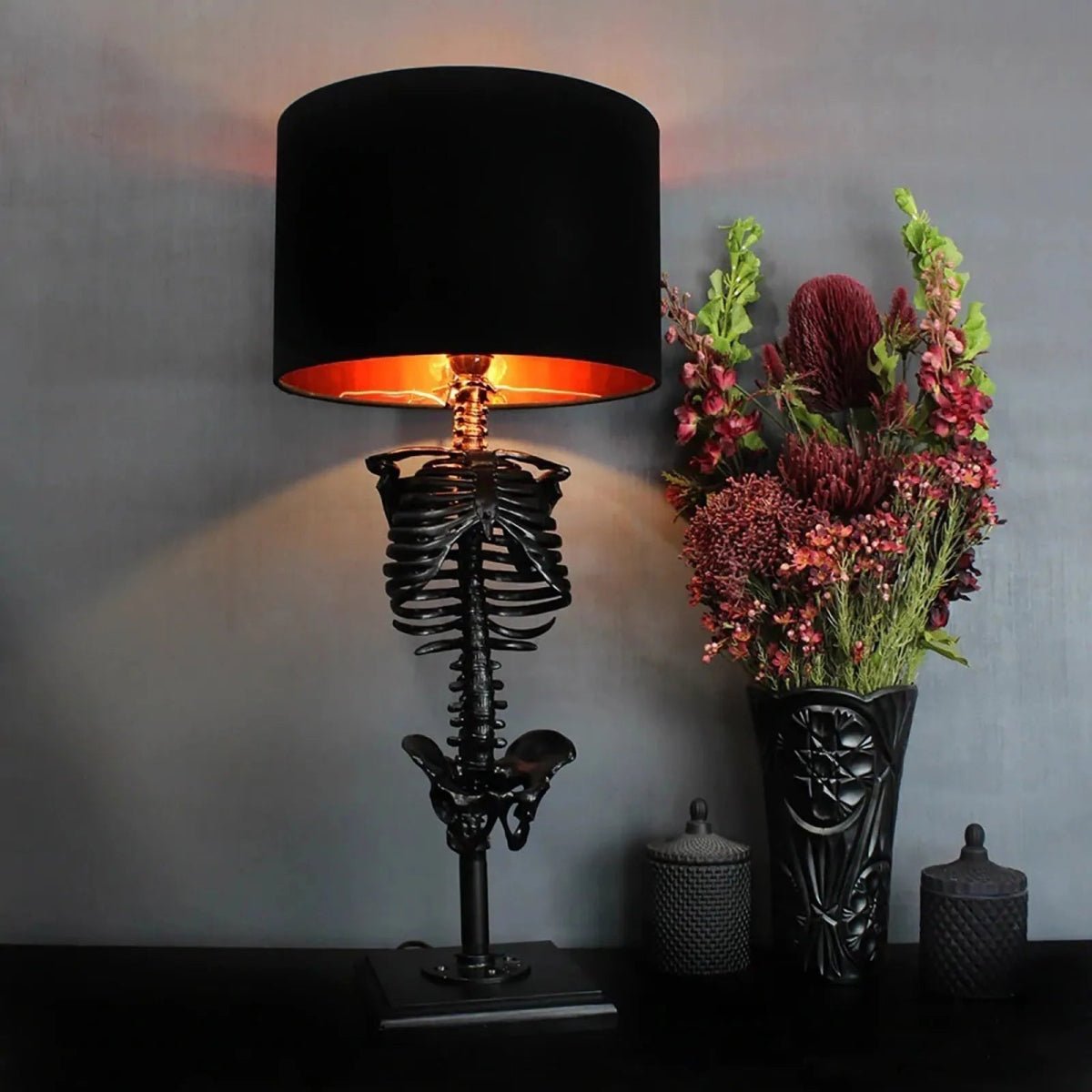 Gothic Skeleton Table Lamp - Lattea Global