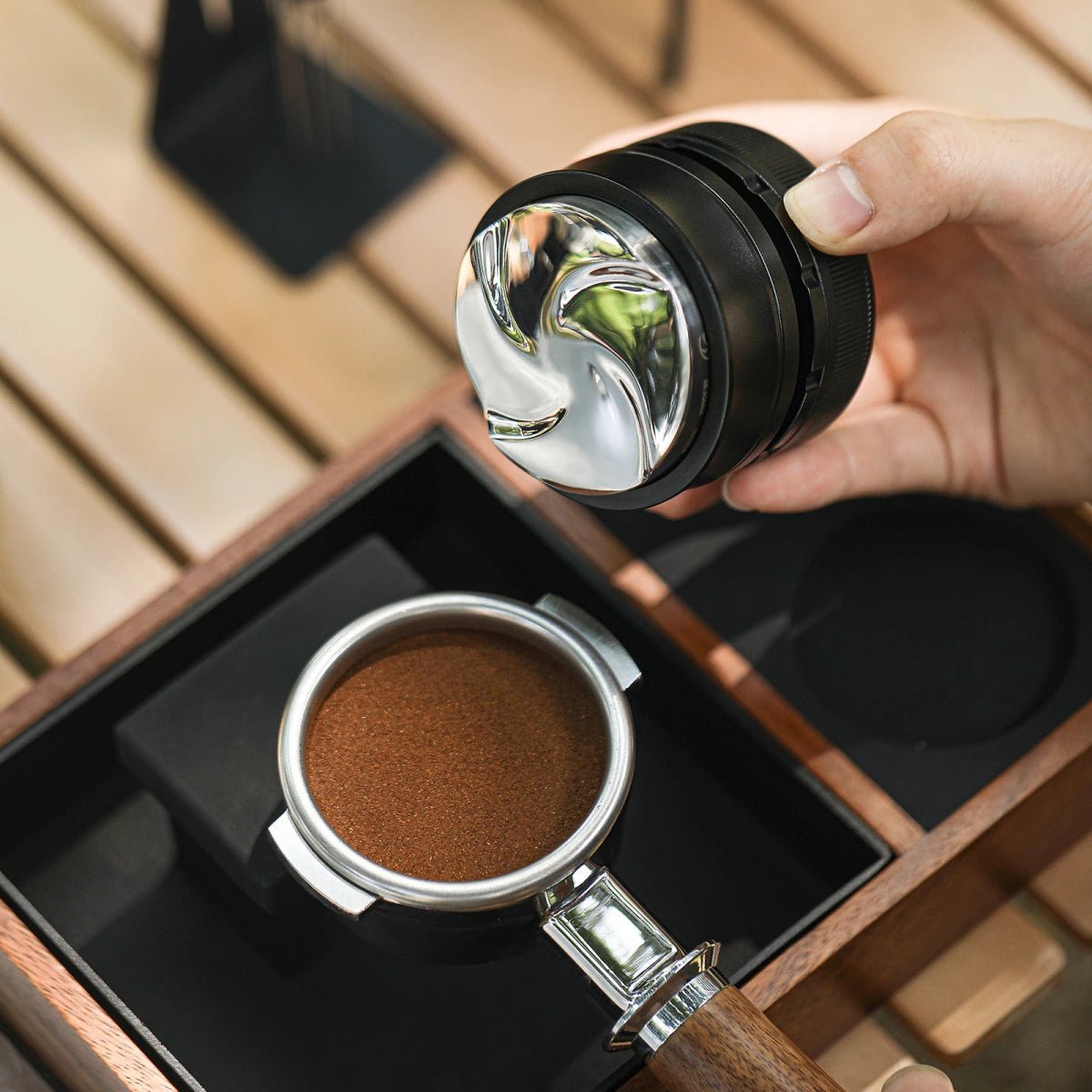 Gravity Espresso Distributor 58.35mm - Adjustable Depth - Lattea Global