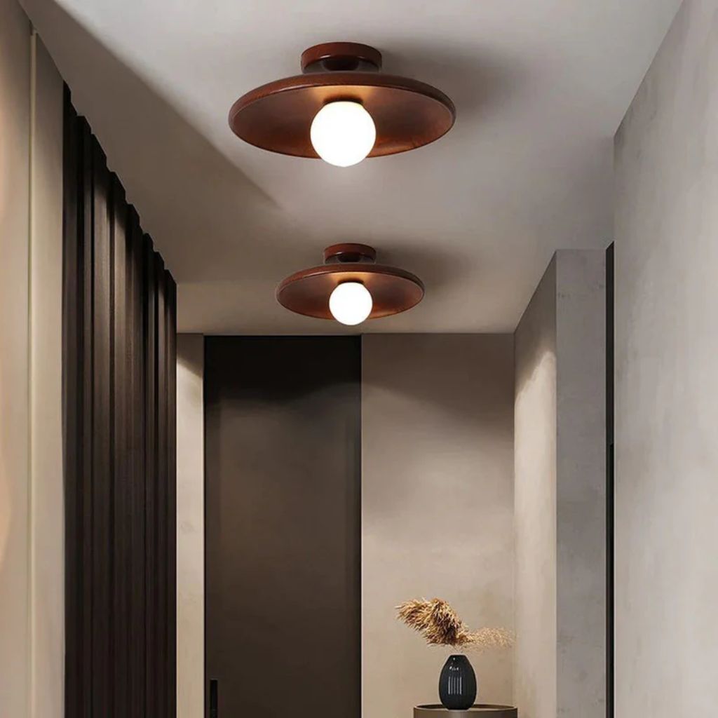 HaloWood Nordic Wood Round Ceiling Light