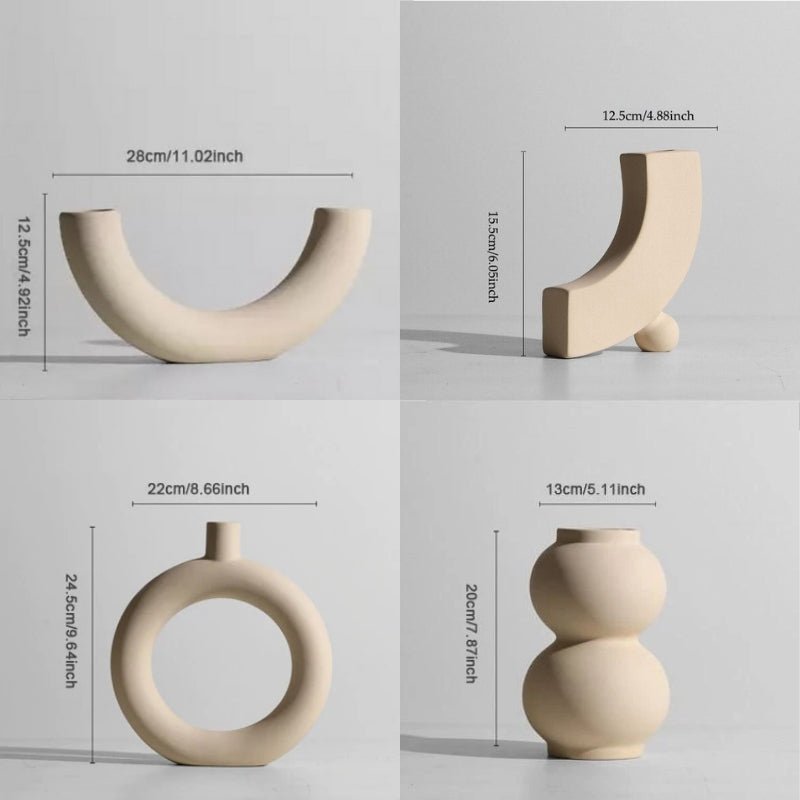 Handmade Ceramic Vase & Candle Holders - Lattea Global