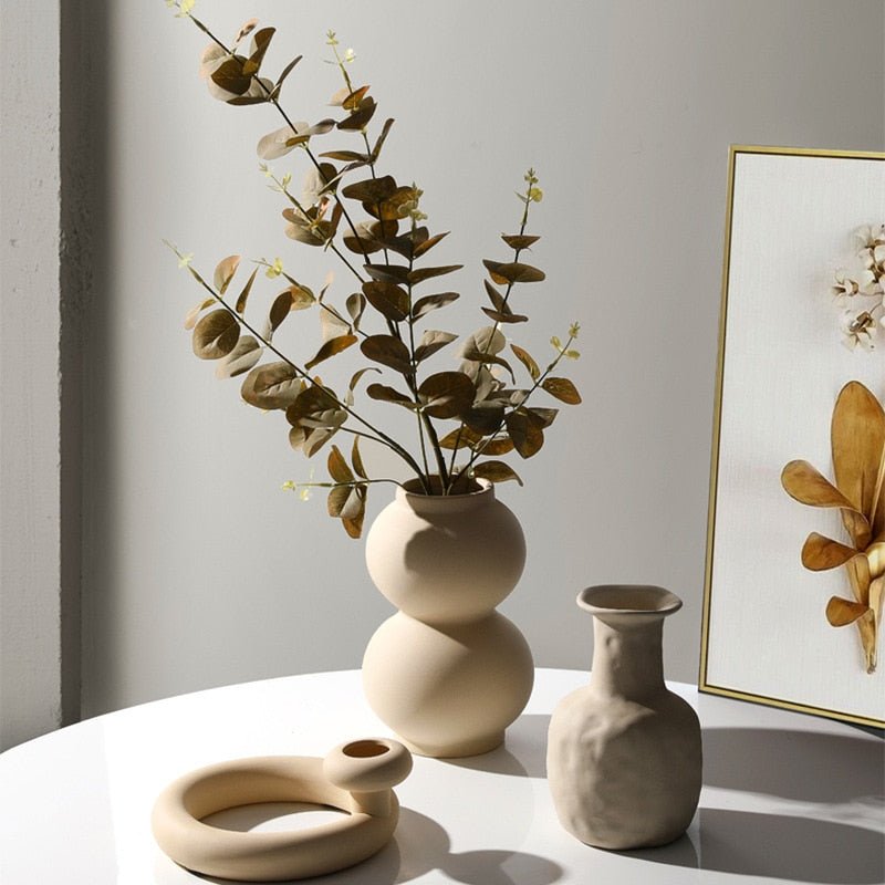 Handmade Ceramic Vase & Candle Holders - Lattea Global