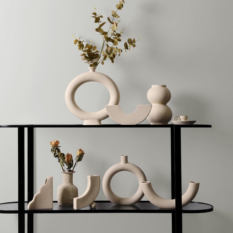Handmade Ceramic Vase & Candle Holders - Lattea Global