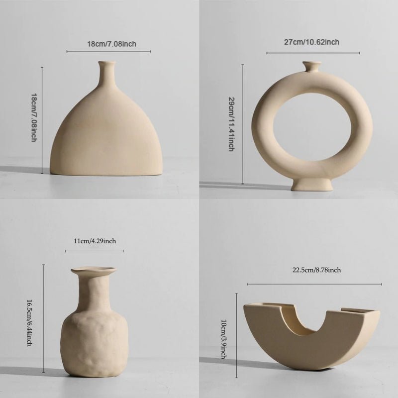Handmade Ceramic Vase & Candle Holders - Lattea Global