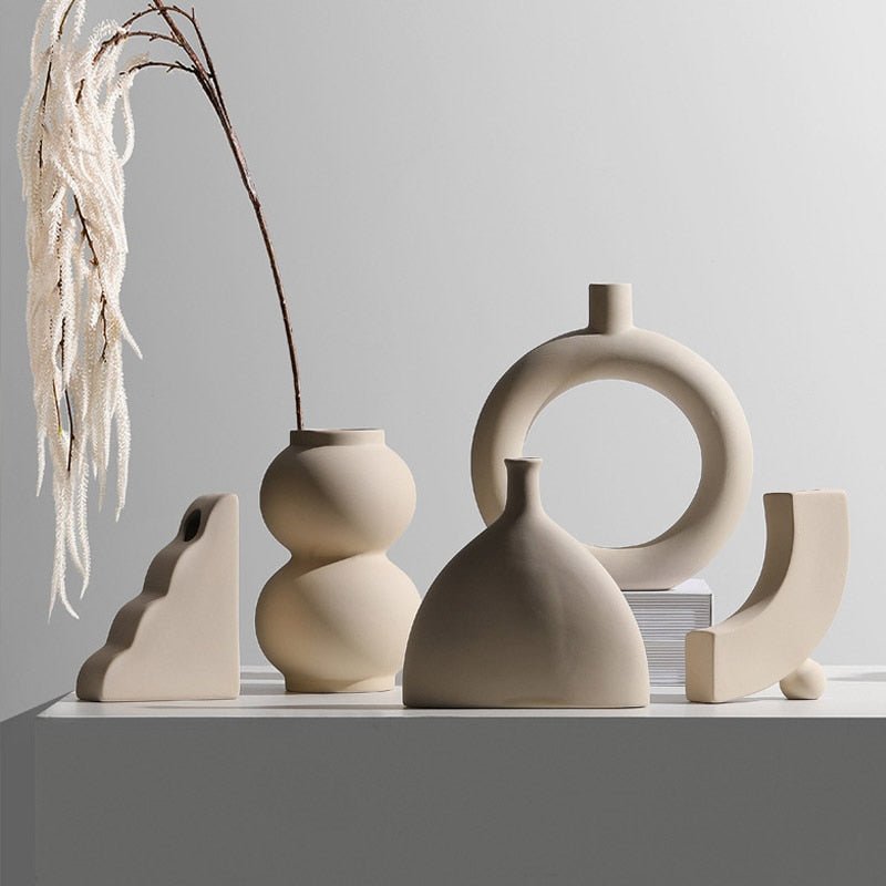 Handmade Ceramic Vase & Candle Holders - Lattea Global